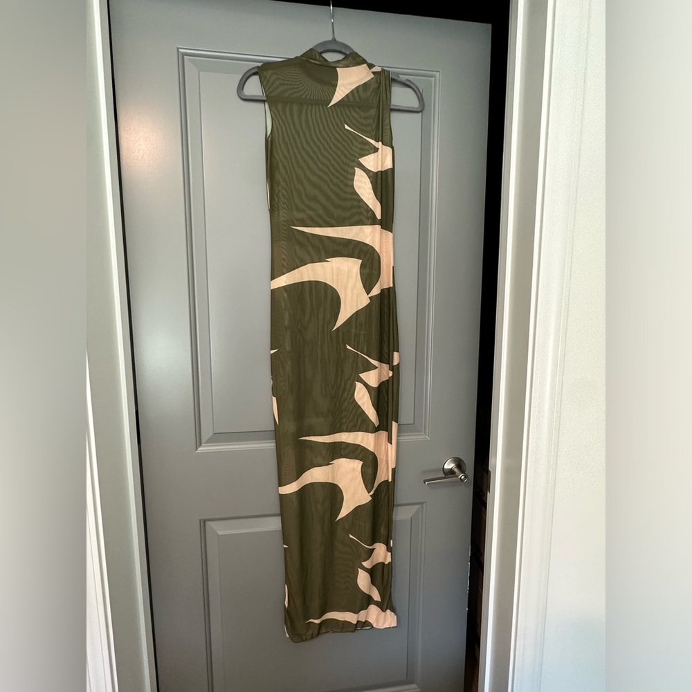 Camo See Through Mesh Dress